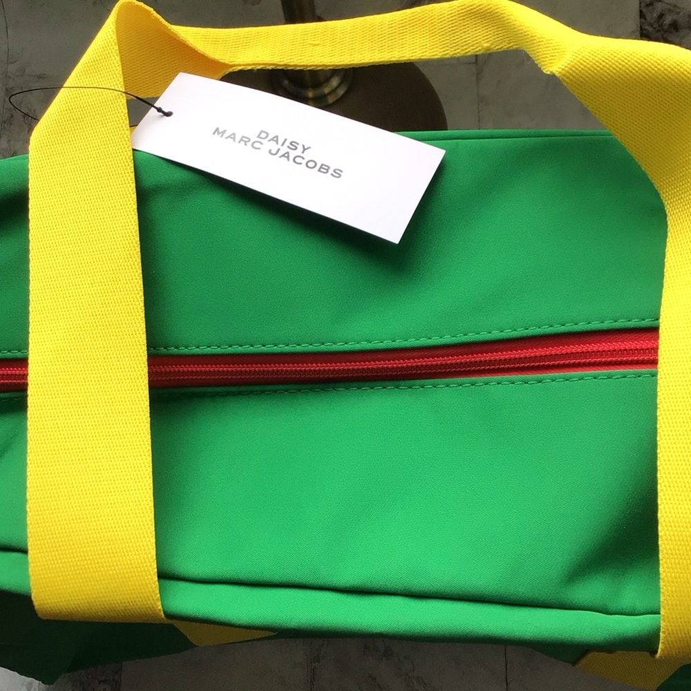 Marc Jacobs Green and Yellow Travel Bag, overnight bag - Picture 3 of 6